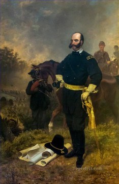 General Ambrose Burnside en Antietam Emanuel Leutze Pinturas al óleo
